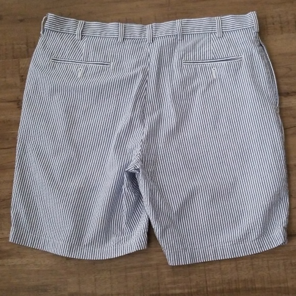 Stays Cool Cotton Pleated Front Seersucker Sl - Picture 2 of 4